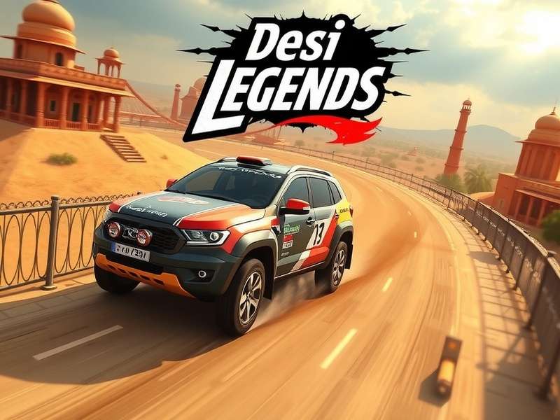 Desi Rally Legends Game Cover - Indian Desi Racing Game